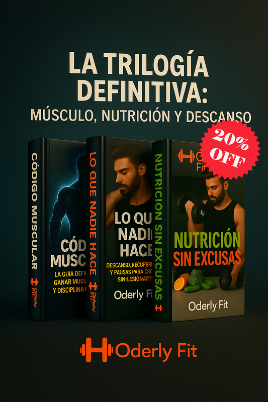 Trilogía Oderly Fit: Ejercicio, Nutrición y Descanso (3 Libros + 20% Descuento)